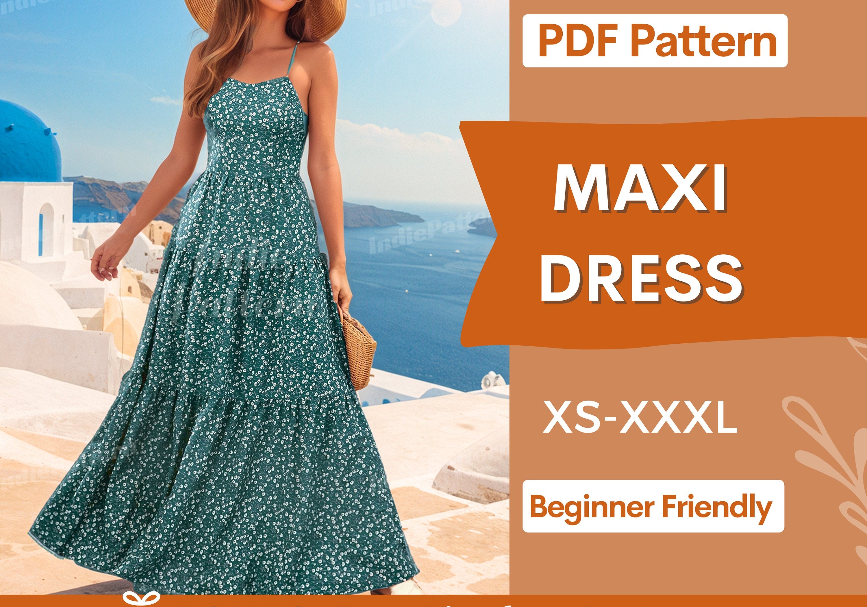 Maxi Dress at Indie Pattern in USA
