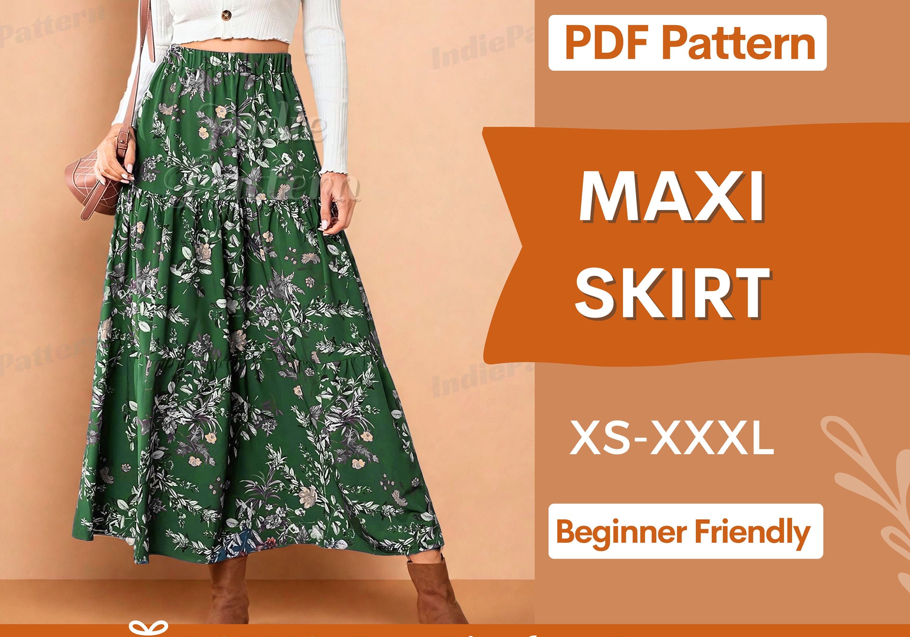 Maxi  Skirt  at  Indie Pattern in USA
