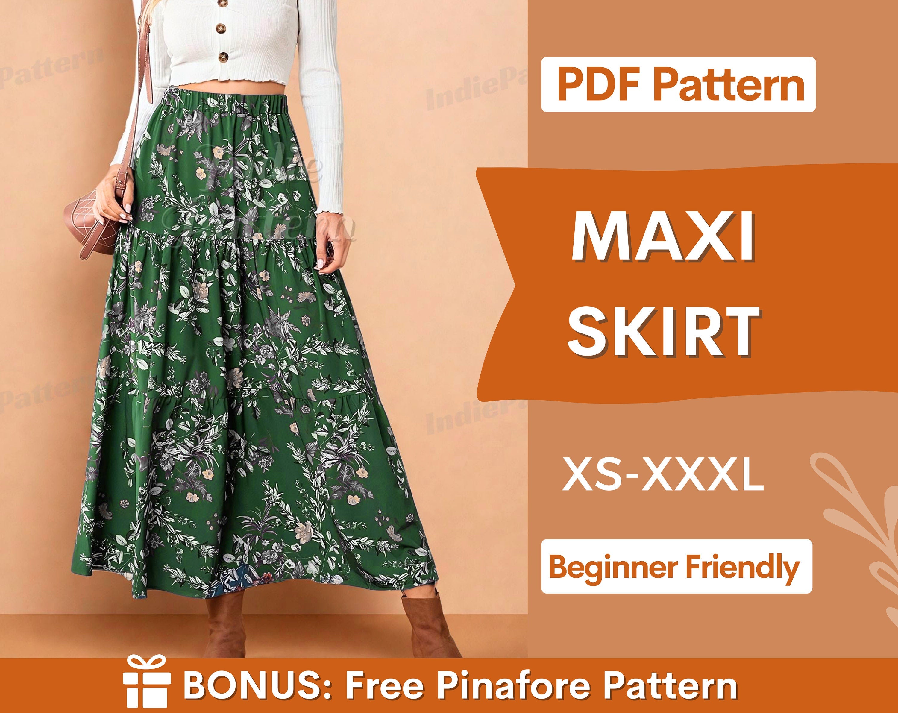 Maxi  Skirt  at  Indie Pattern in USA
