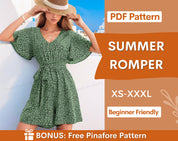 summer romper at indie pattern in usa