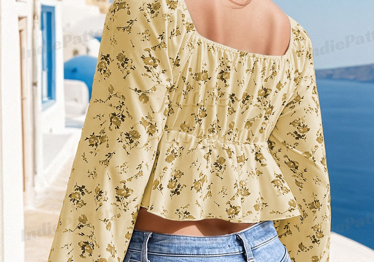 milkmaid bouse at indie pattern in USA