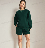 Loungewear Set Sewing Pattern for Women, Sewing Patterns, Lounge Set Pattern, Sweatshirt pattern, Sewing Patterns for Women, Shorts Pattern