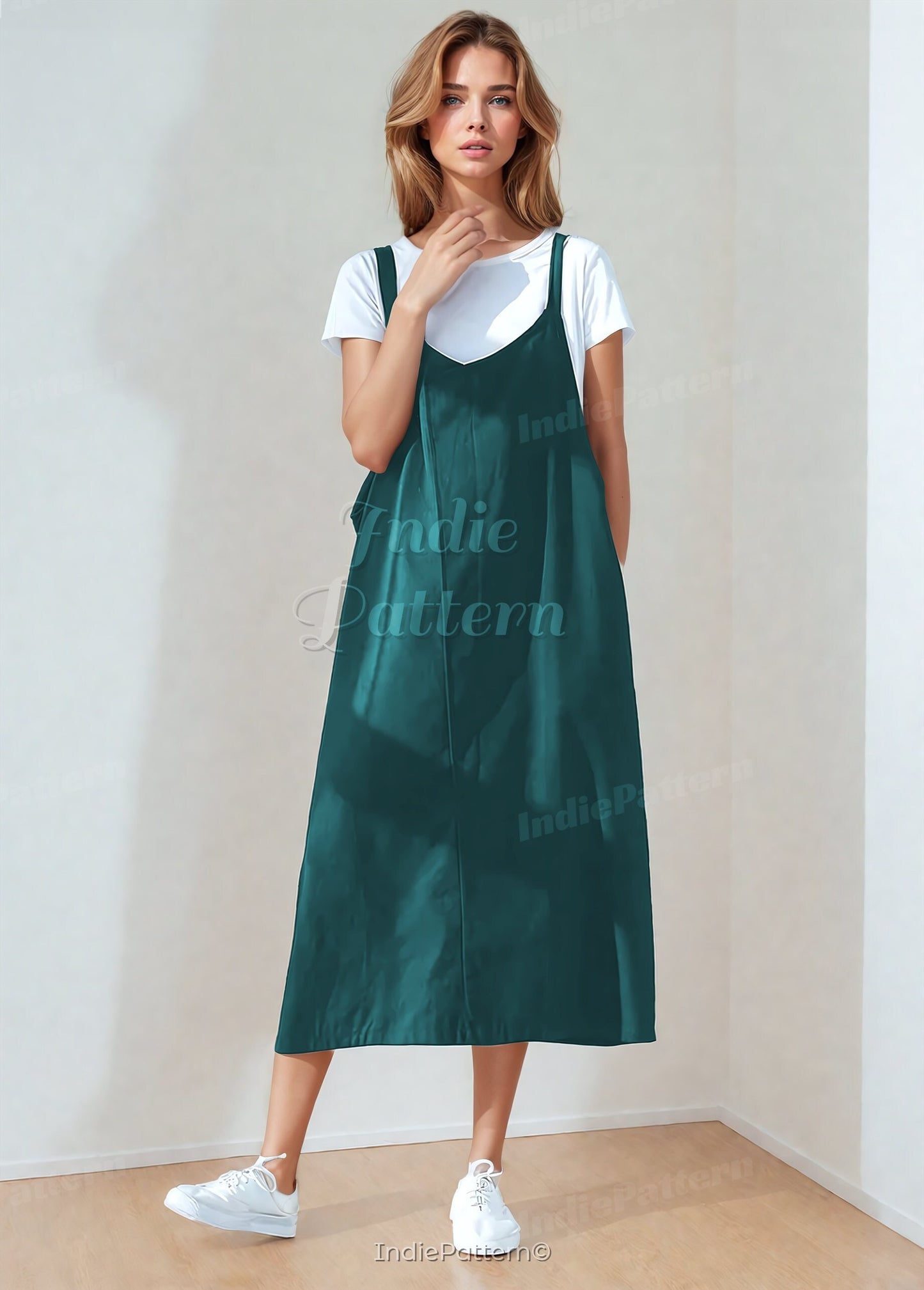 Oversized Dress Pattern, Overall dress pattern, Jumper pattern, Dress Pattern - PATTERN Women's Dress, Sewing Pattern Dress, Dress PDF