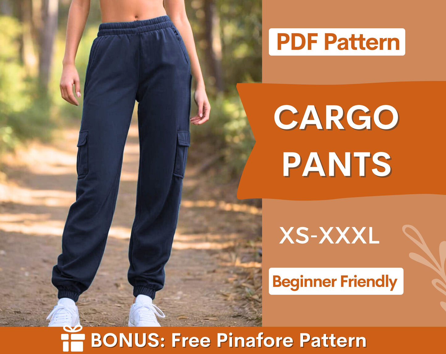 Cargo Pants Pattern, Pants Pattern, Women Pants Sewing Pattern, Sewing Pattern Women, Pants with Pockets, Cargo Trouser, Women Pattern