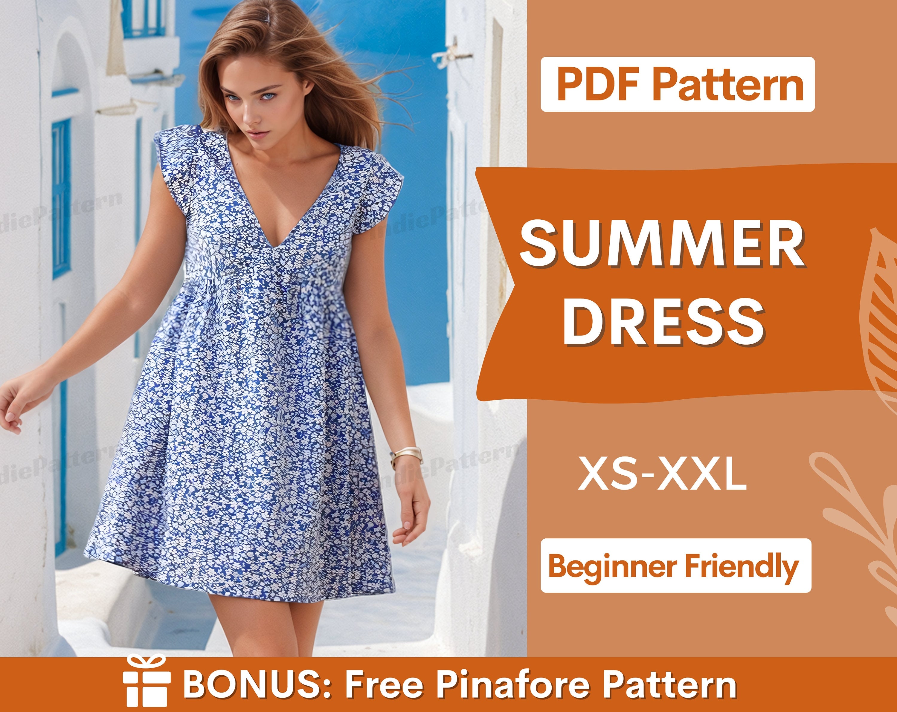 Summer dress at indie pattern in usa