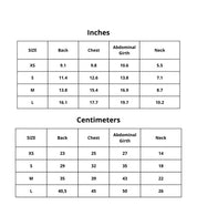 Size Chart of Cat Hoodie at Indie Pattern in USA
