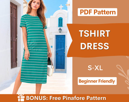 Sewing Pattern PDF Dress - Sewing Patterns for women - Dress pattern - Dress sewing pattern - Dress PDF pattern - Easy dress pattern