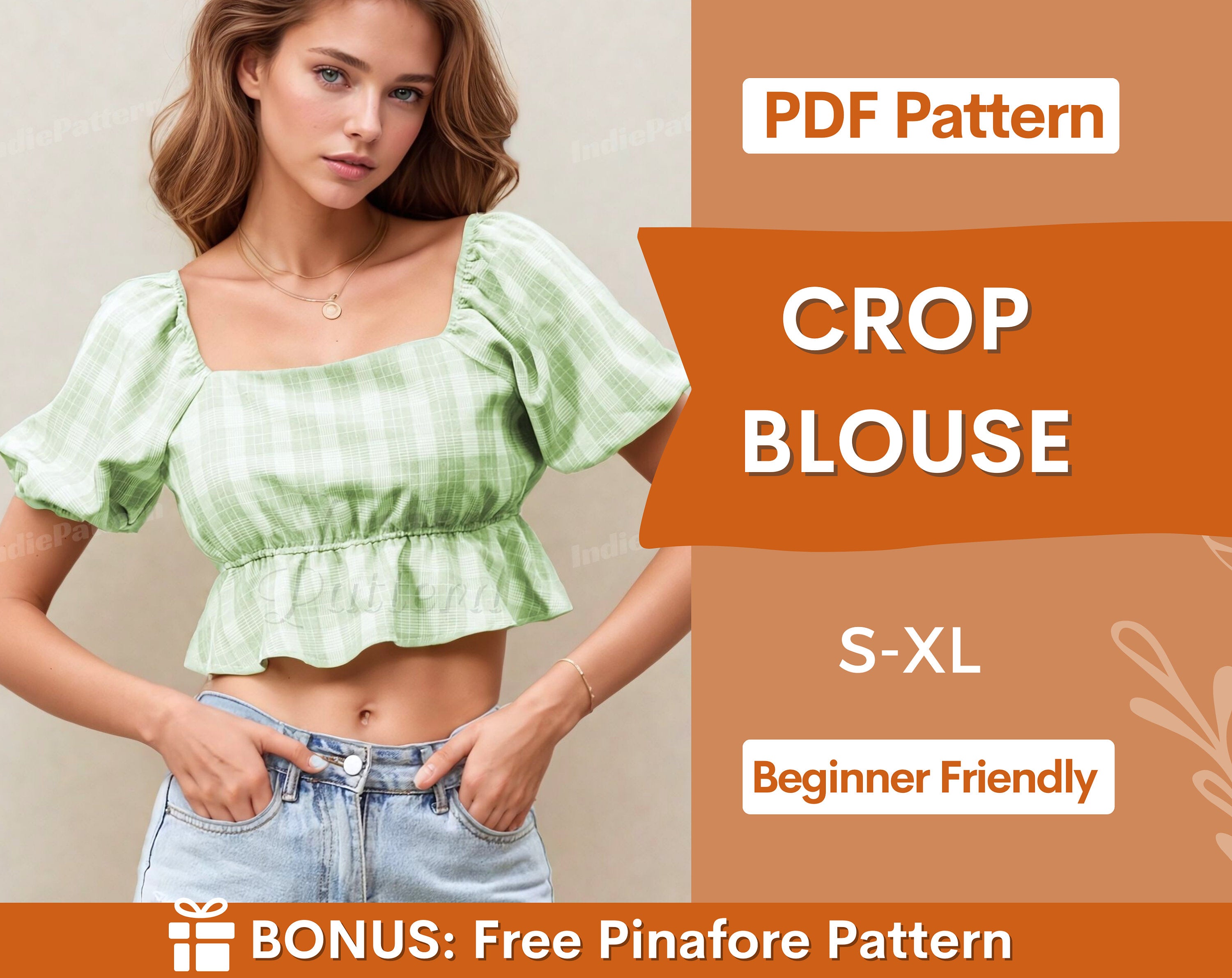 crop blouse at indie pattern in USA