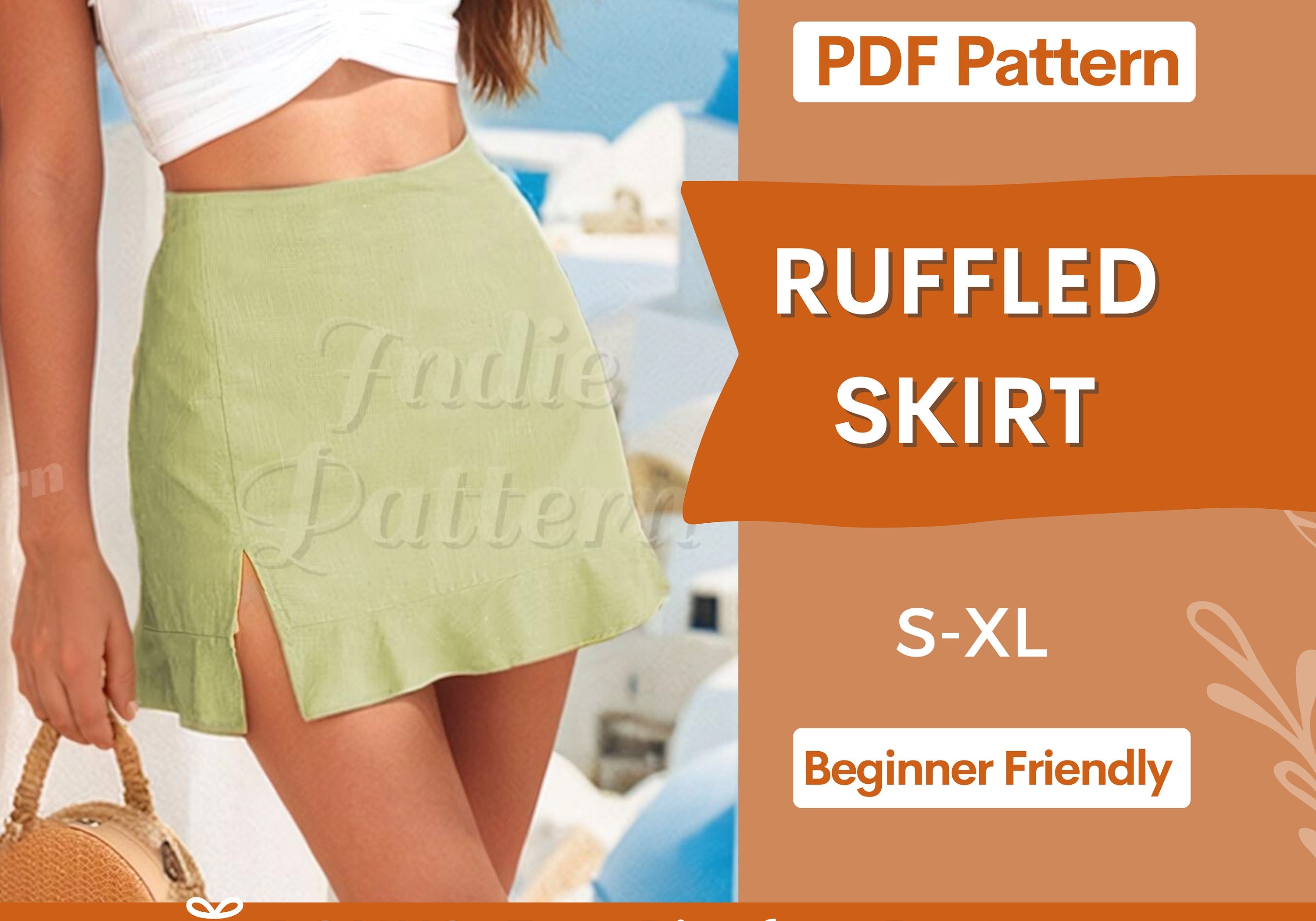 Ruffled  Skirt  at  Indie Pattern in USA
