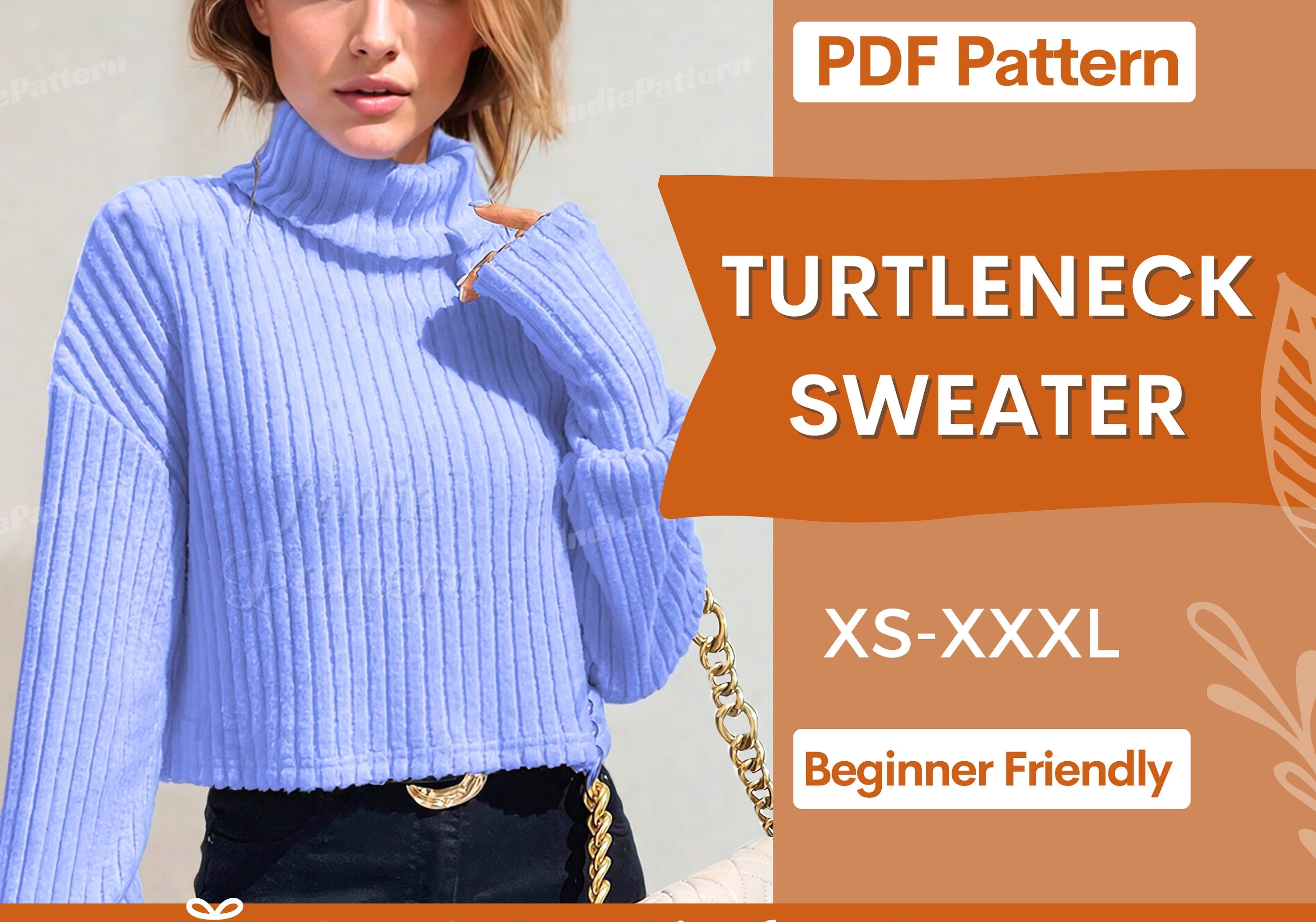 turtleneck sweater at indie pattern in USA