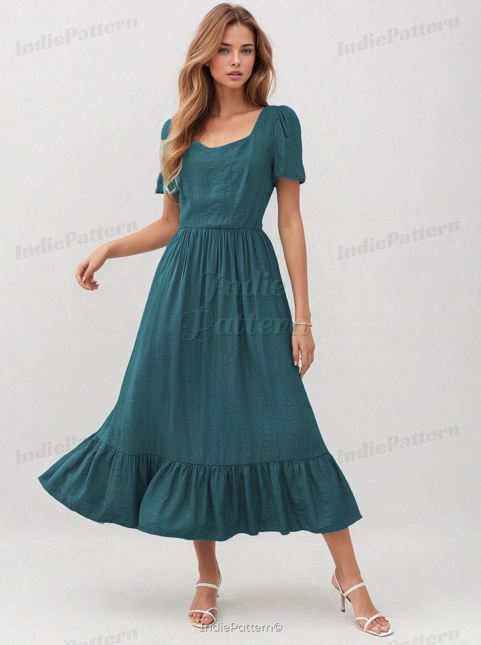 Milkmaid Dress at Indie Pattern in USA
