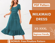 Milkmaid Dress at Indie Pattern in USA
