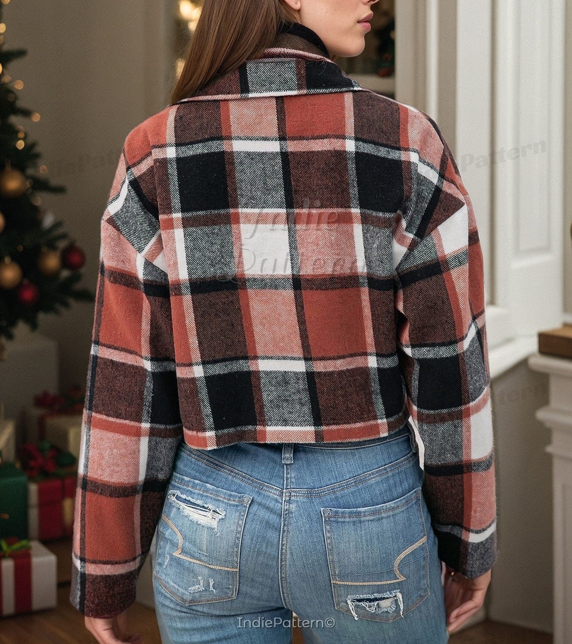 Indie Jacket Patterns Trendy Short Jacket Sewing Pattern - Stylish Shacket Design – IndiePattern