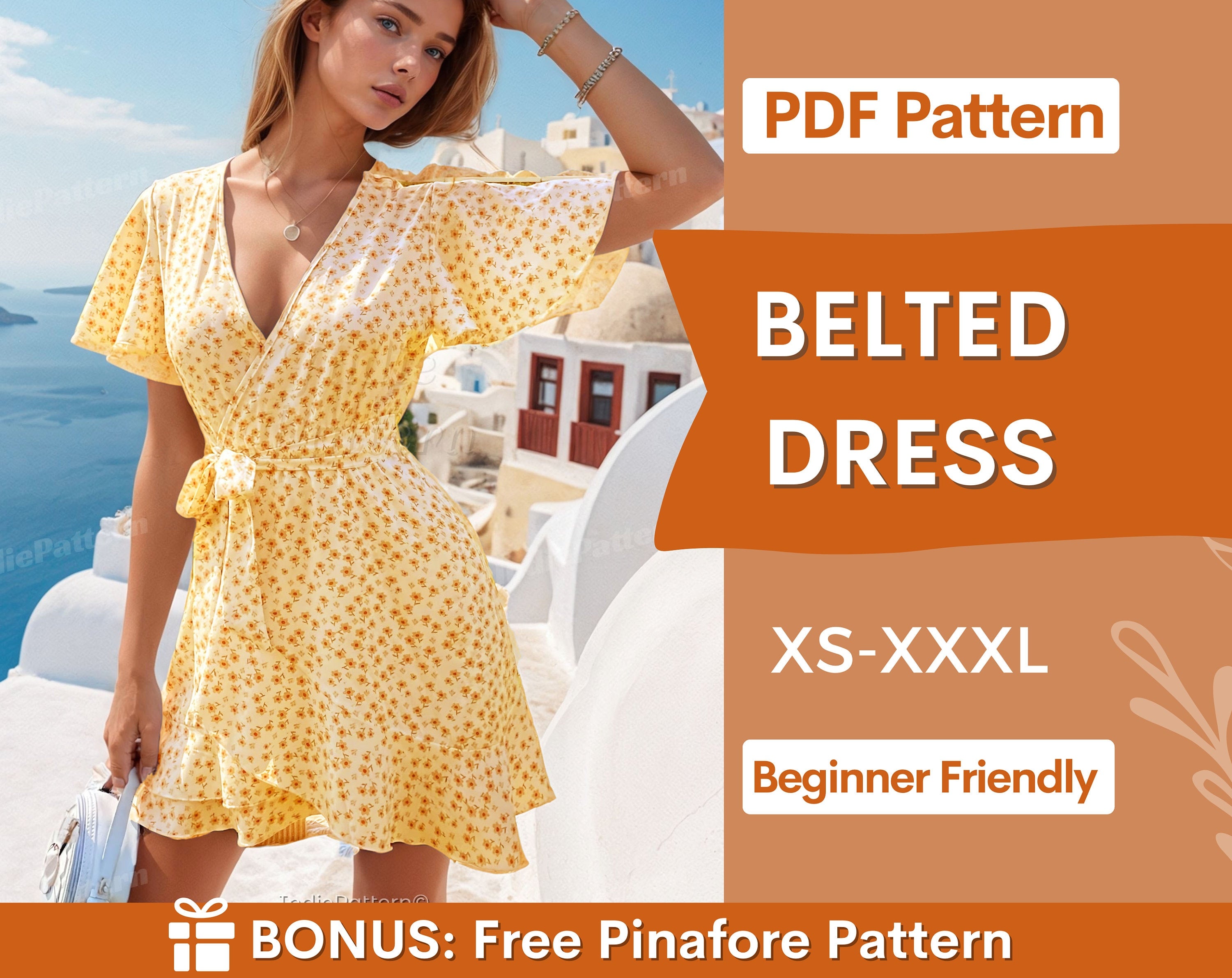 Belted Dress at Indie Pattern in USA
