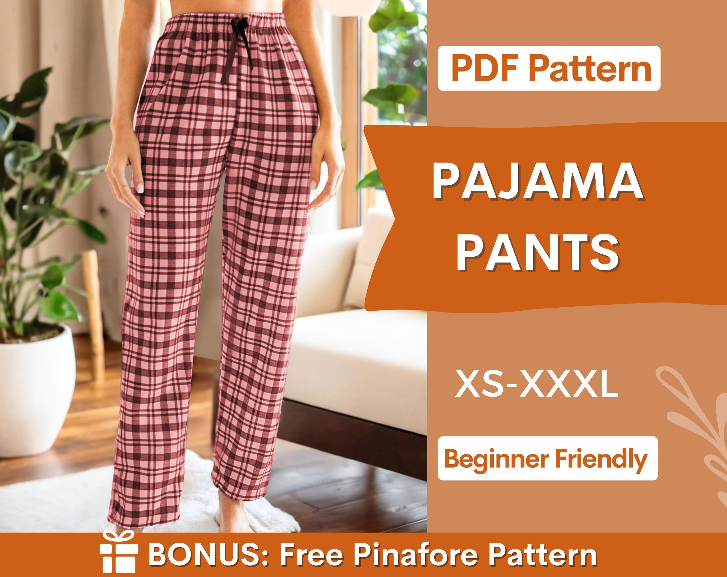 Pajama Pants Sewing Pattern | Lounge Pants for Women