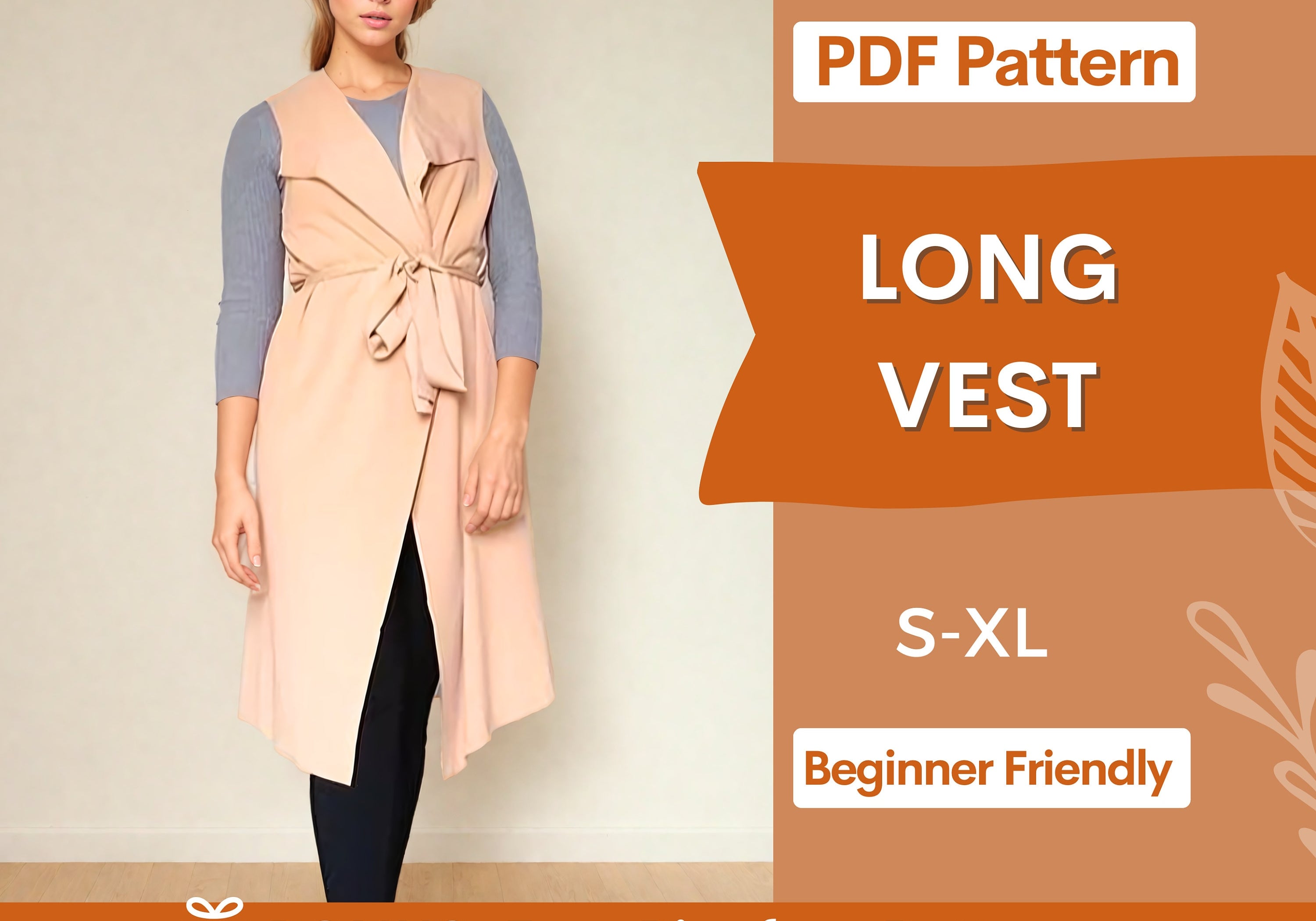 long vest at indie pattern in USA