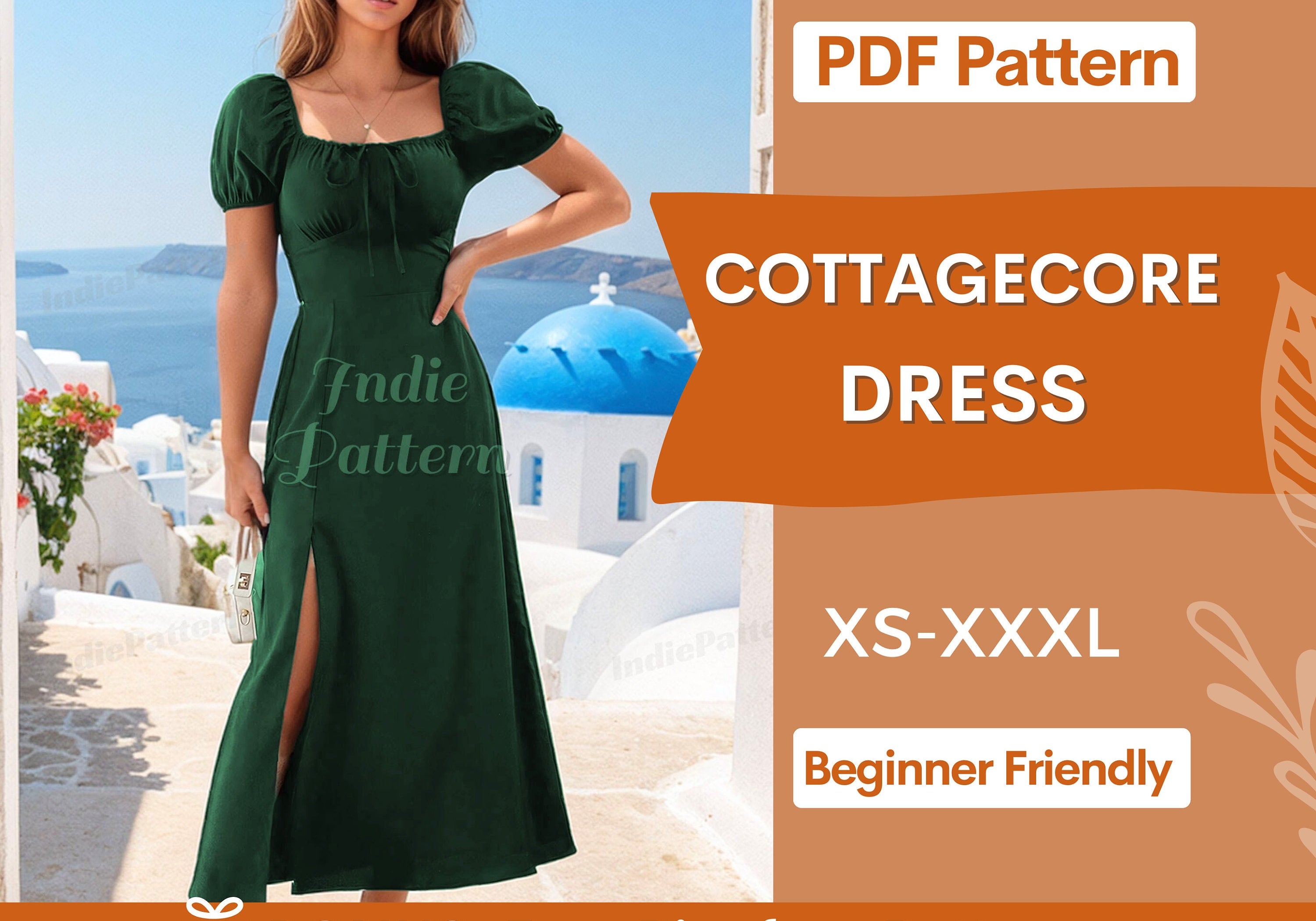 Cottagecore Dress at Indie Pattern in USA
