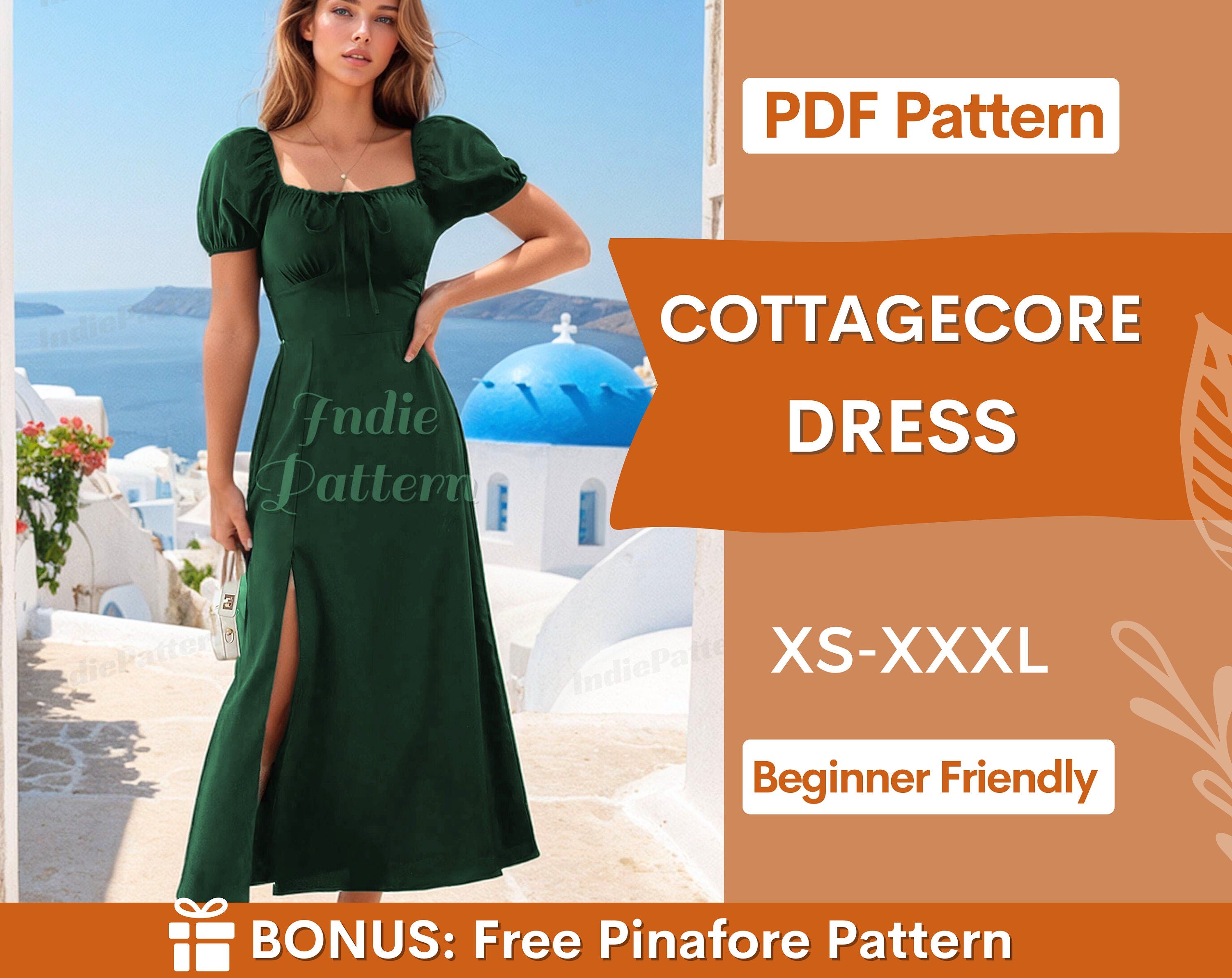 Cottagecore Dress at Indie Pattern in USA
