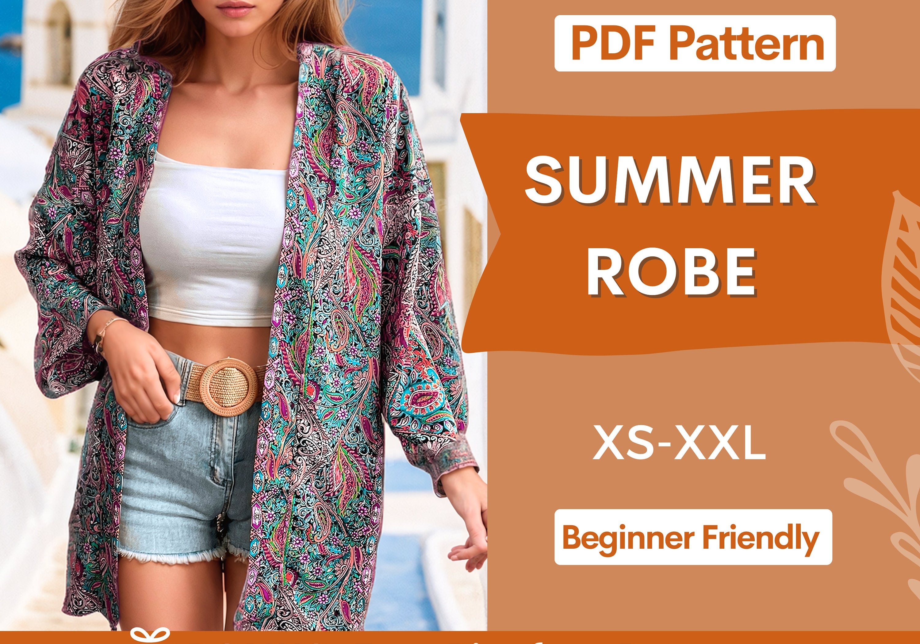 summer robe at indie pattern in USA