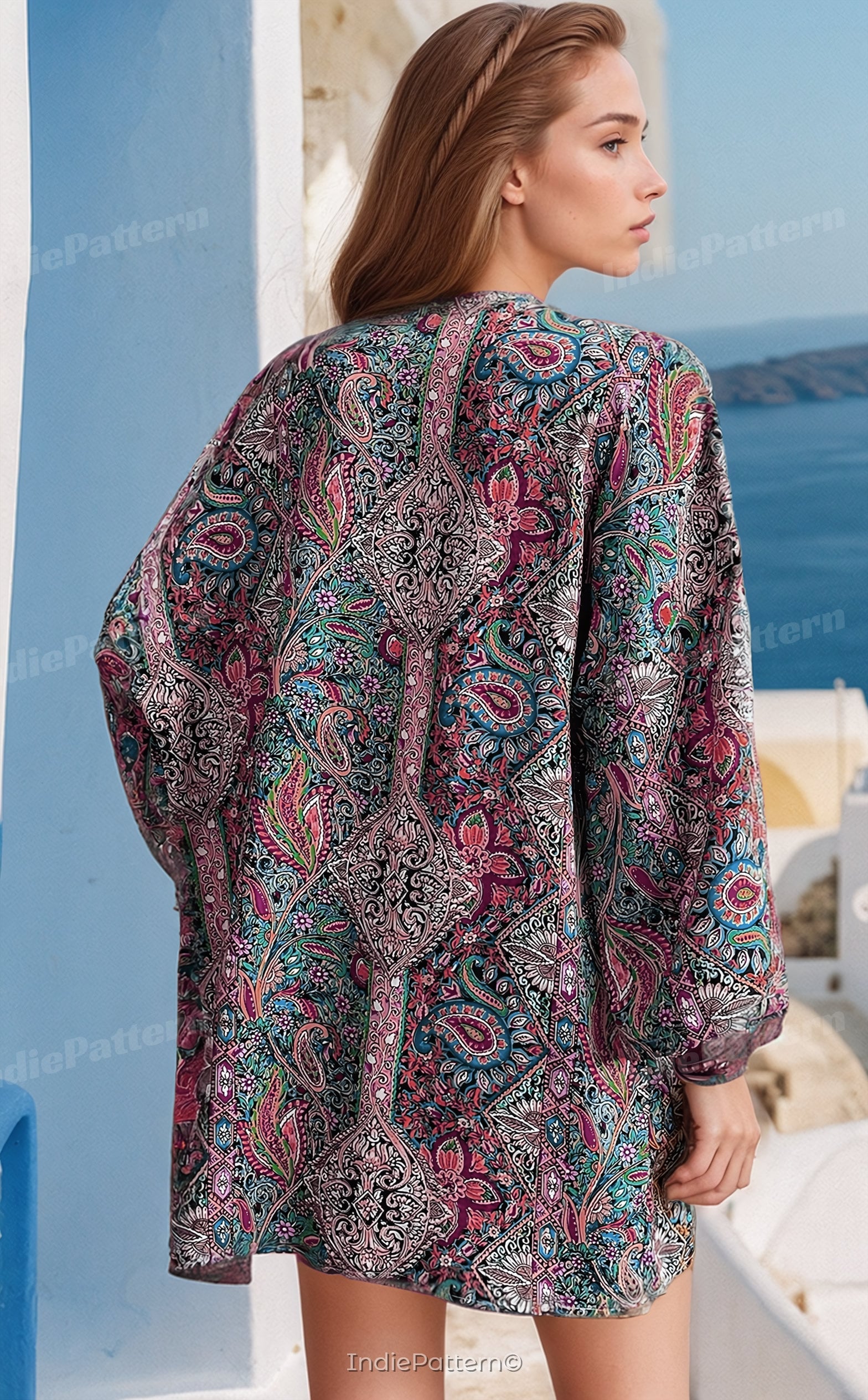 Cute Patterned Robe Robe & Kimono Sewing Pattern | Digital PDF for Women’s Easy Robe ...