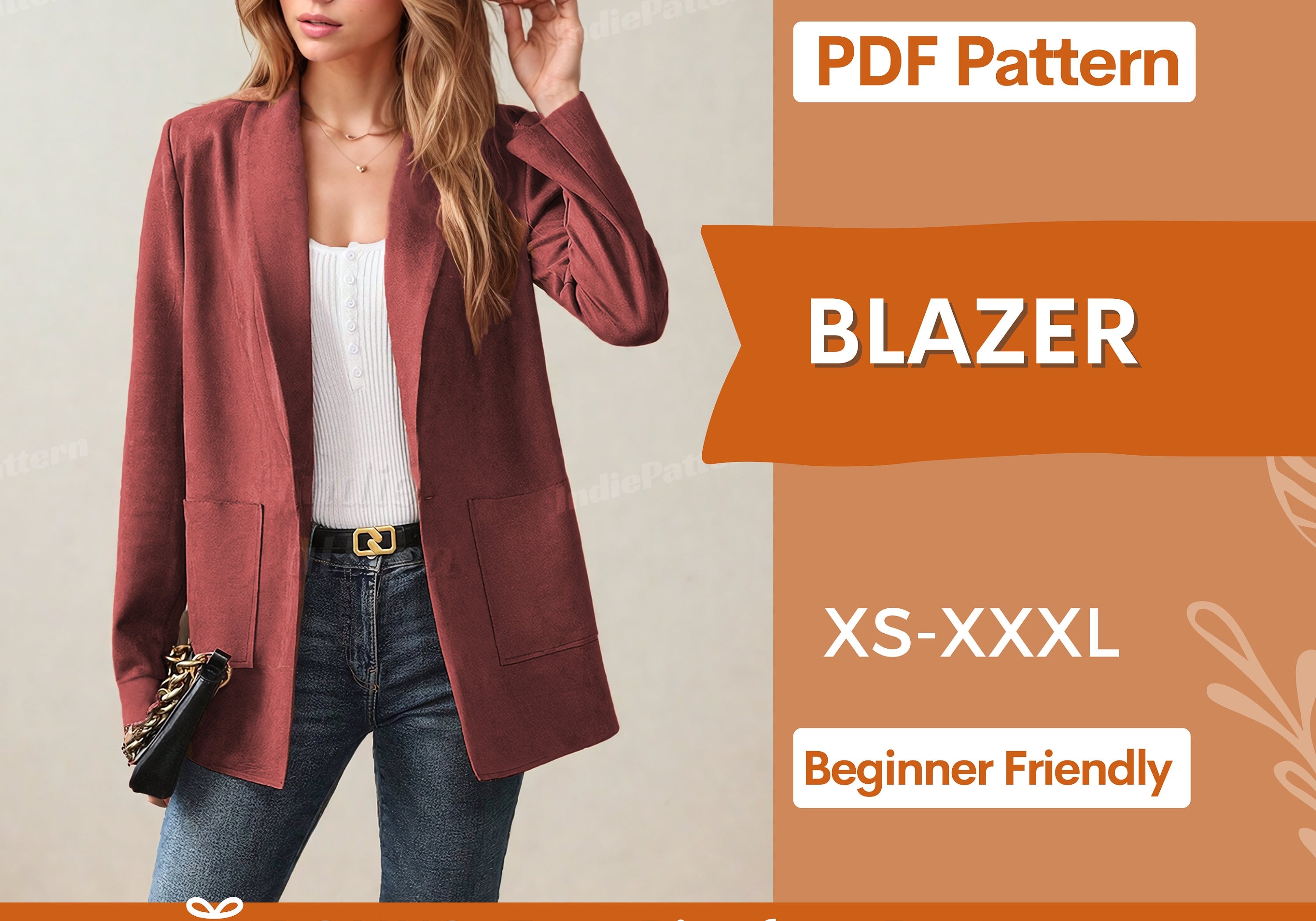 Blazer at indie pattern in USA