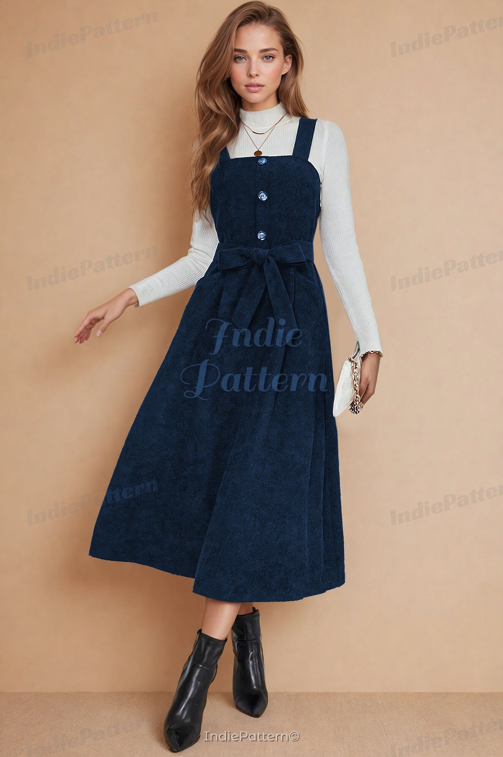 Belted Dress at Indie Pattern in USA
