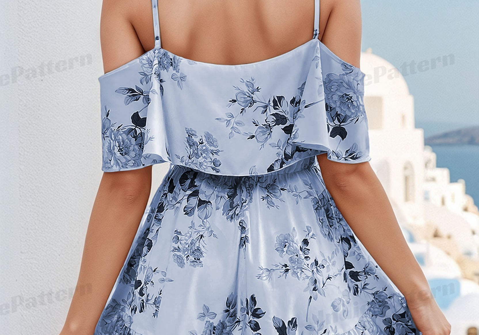 Off-Shoulder Summer Dress Pattern – Easy Women's Sewing Pattern – IndiePattern Off-Shoulder Summer Dress Pattern – Easy Women's Sewing Pattern – IndiePattern