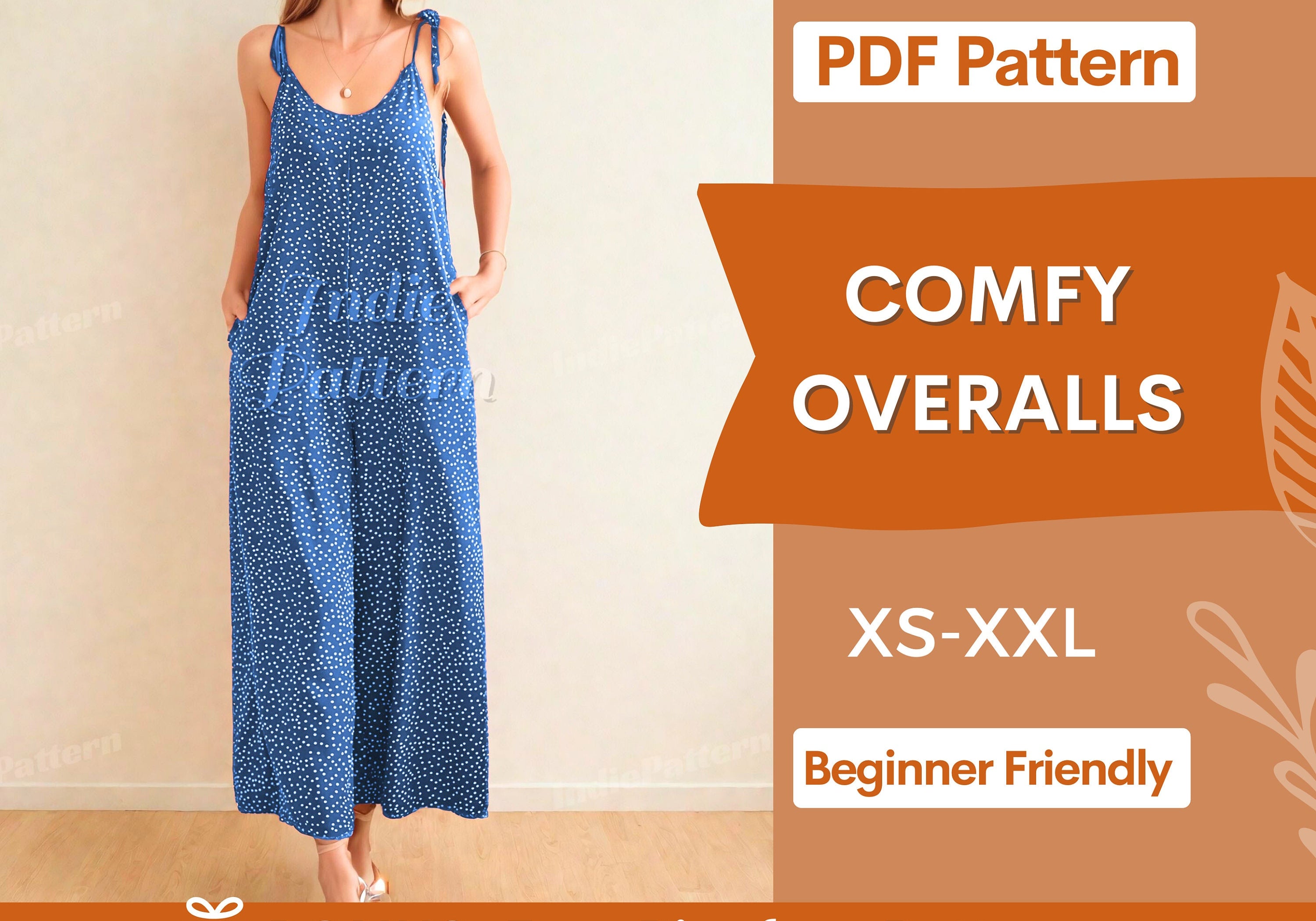 comfy overalls at indie pattern in USA
