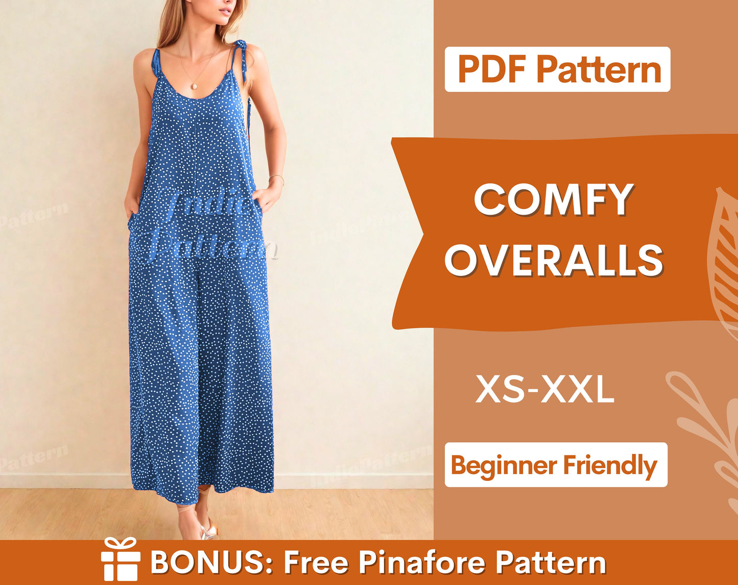 Overalls Sewing Pattern | Women Pattern | Overalls pattern | Jumpsuit Pattern | Women Jumpsuits | Sewing Patterns | Overalls for Women