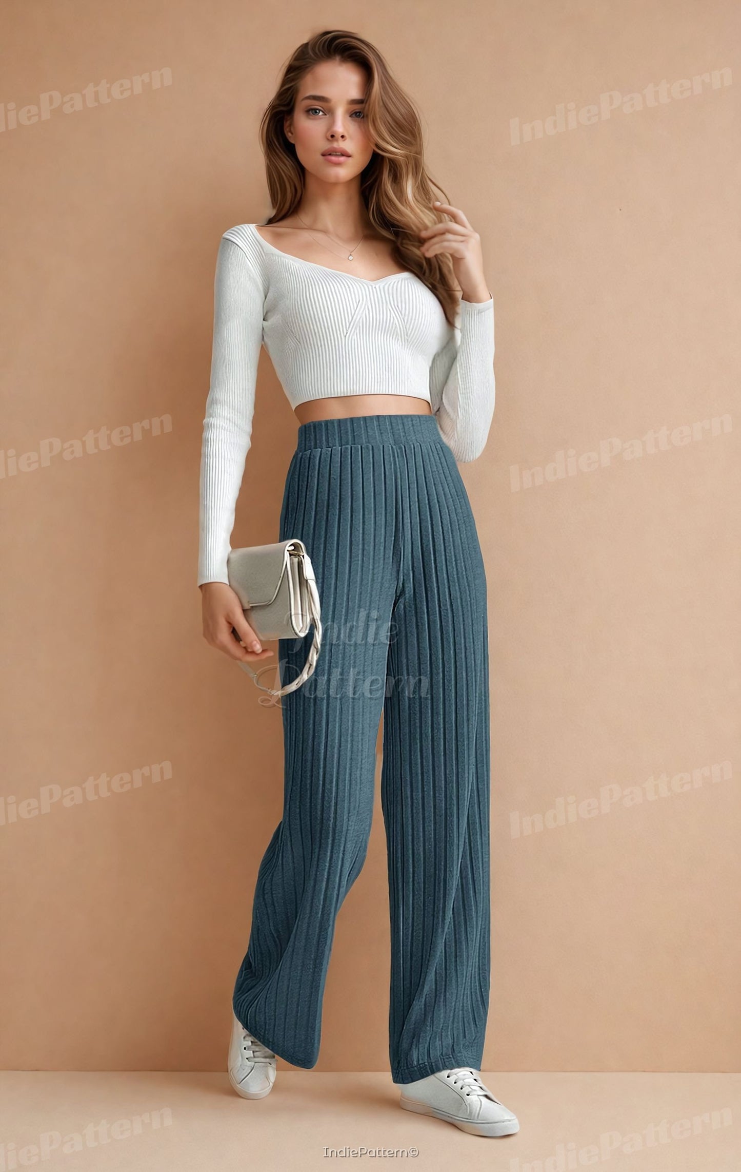 Relaxed Pants Pattern | Women Pants Sewing Pattern | Yoga Pants Pattern | Sewing Patterns | Straight Leg Pants | Sewing Pattern Women Pants