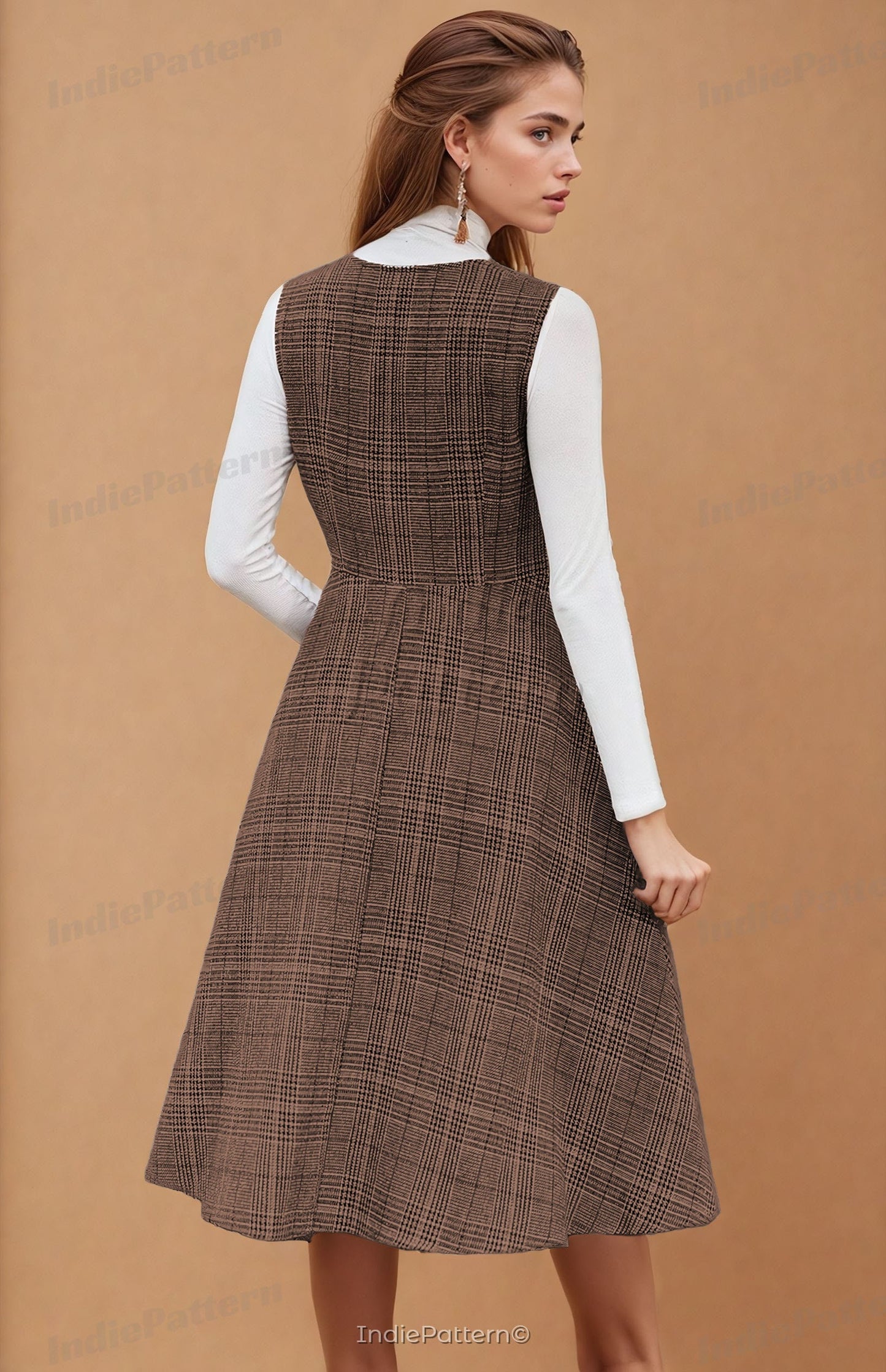 Overall Dress Sewing Pattern | Dress Pattern | Sewing Patterns | Women Dress Pattern | Women pattern | Milkmaid Dress Pinafore Dress