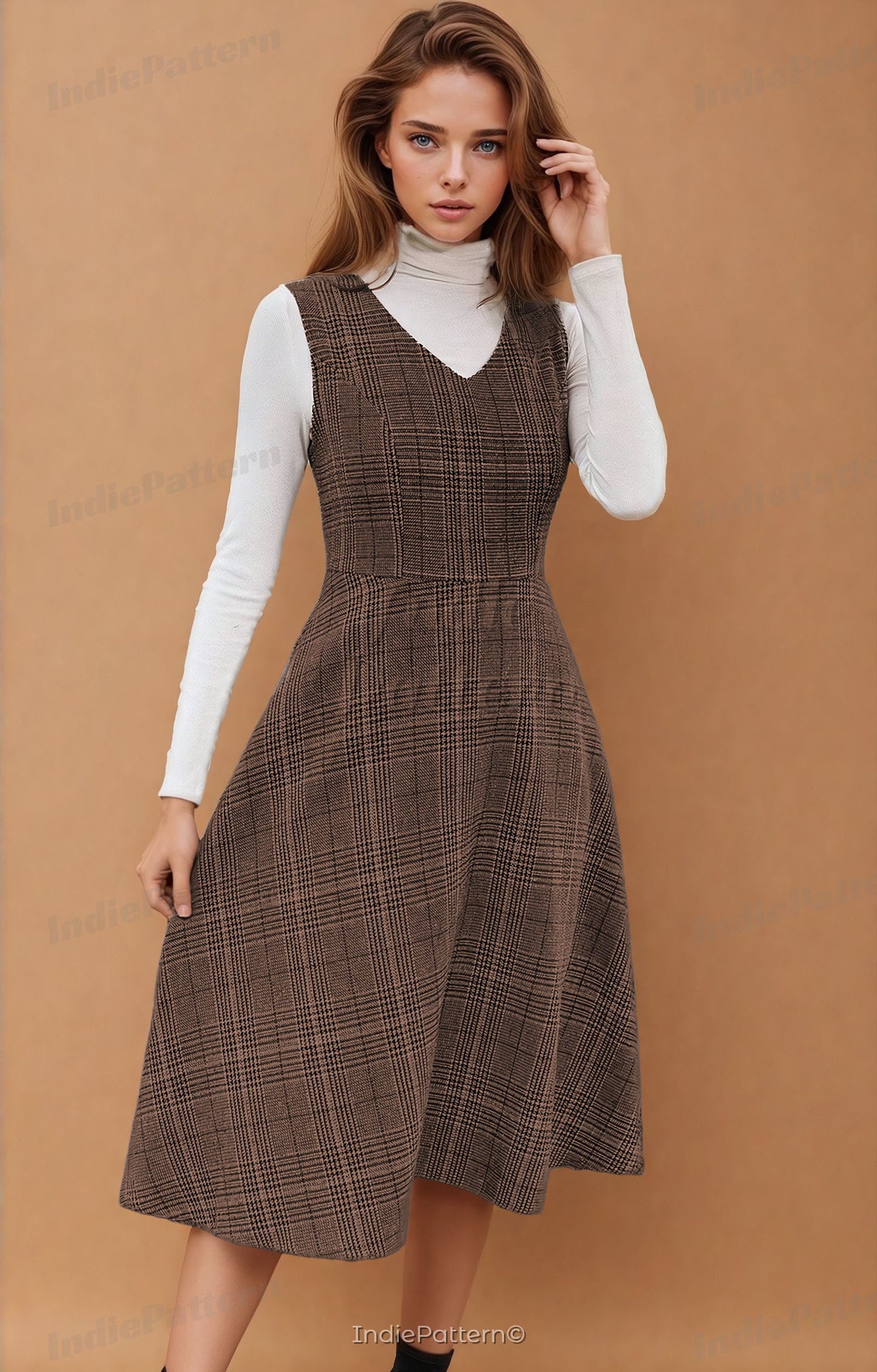 Overall Dress Sewing Pattern | Dress Pattern | Sewing Patterns | Women Dress Pattern | Women pattern | Milkmaid Dress Pinafore Dress