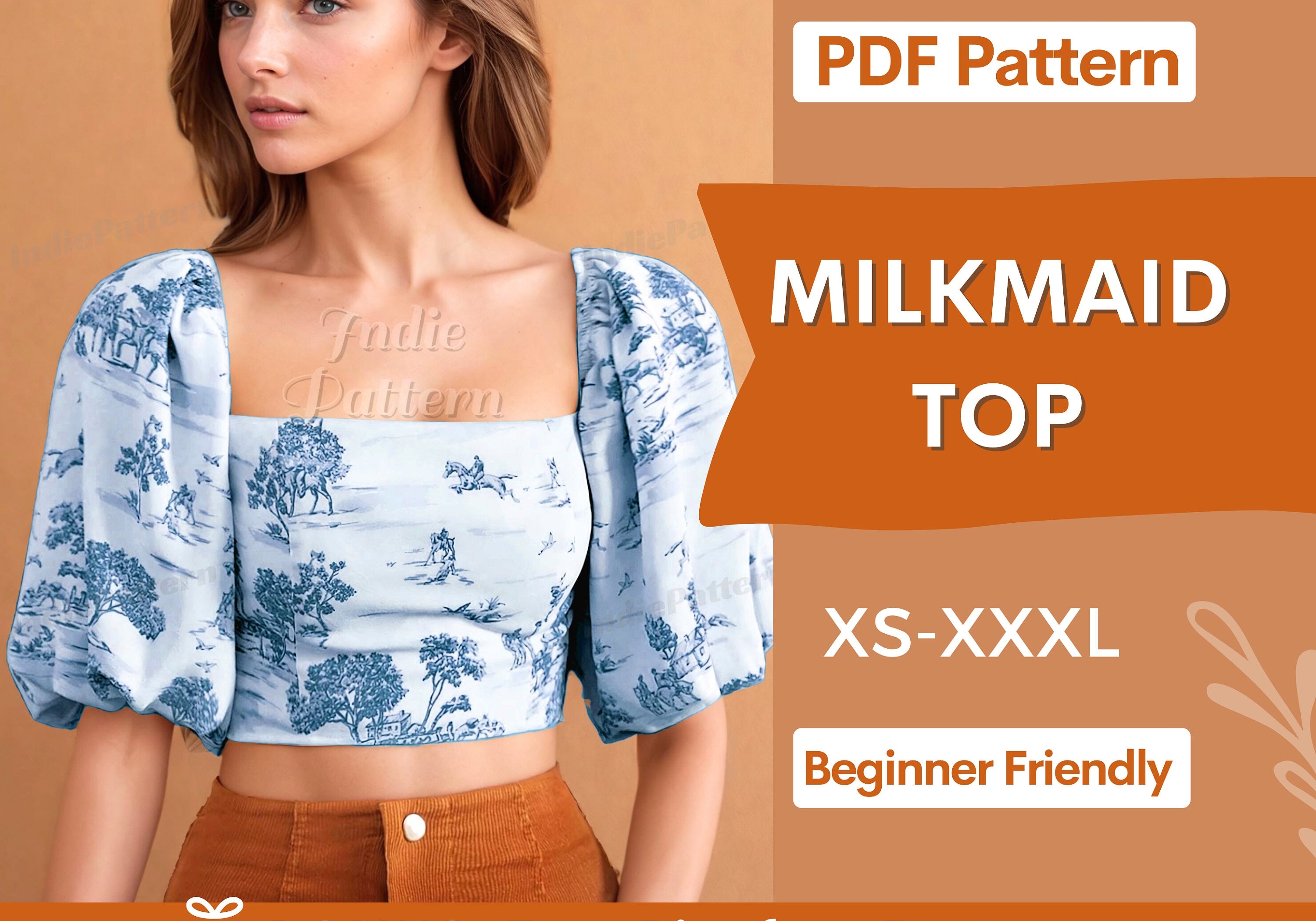 milkmaid top at indie pattern in USA