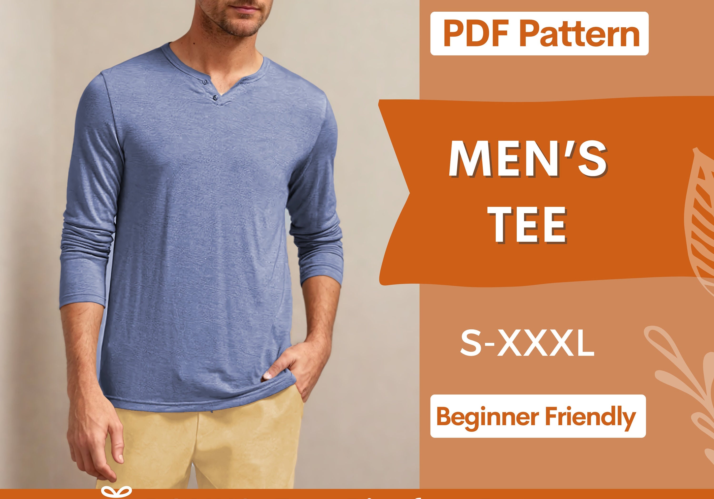 Men's Tee  at Indie Pattern in USA
