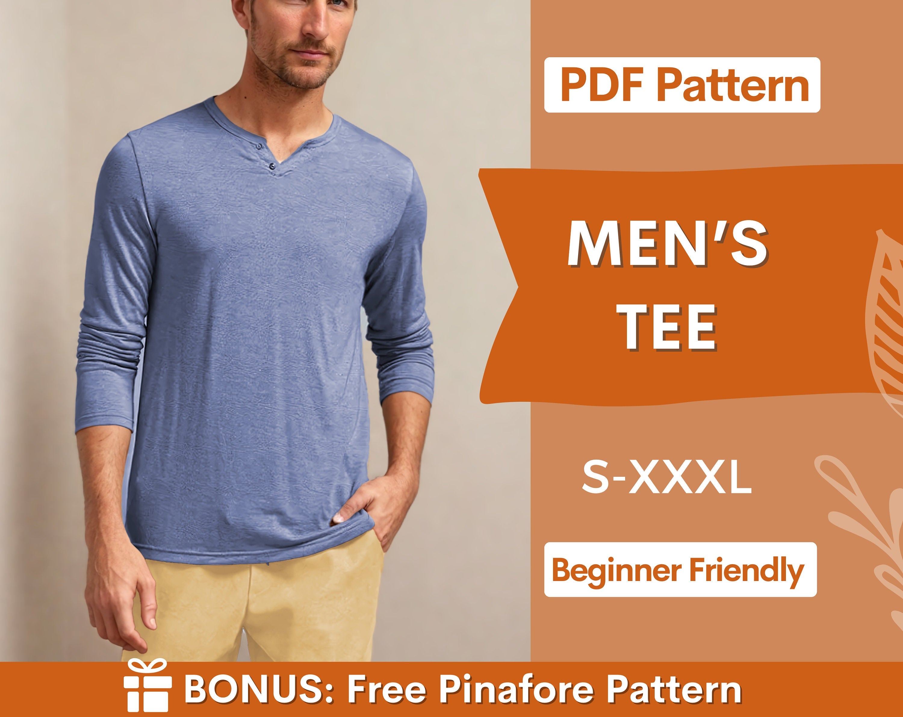 Men's Tee  at Indie Pattern in USA
