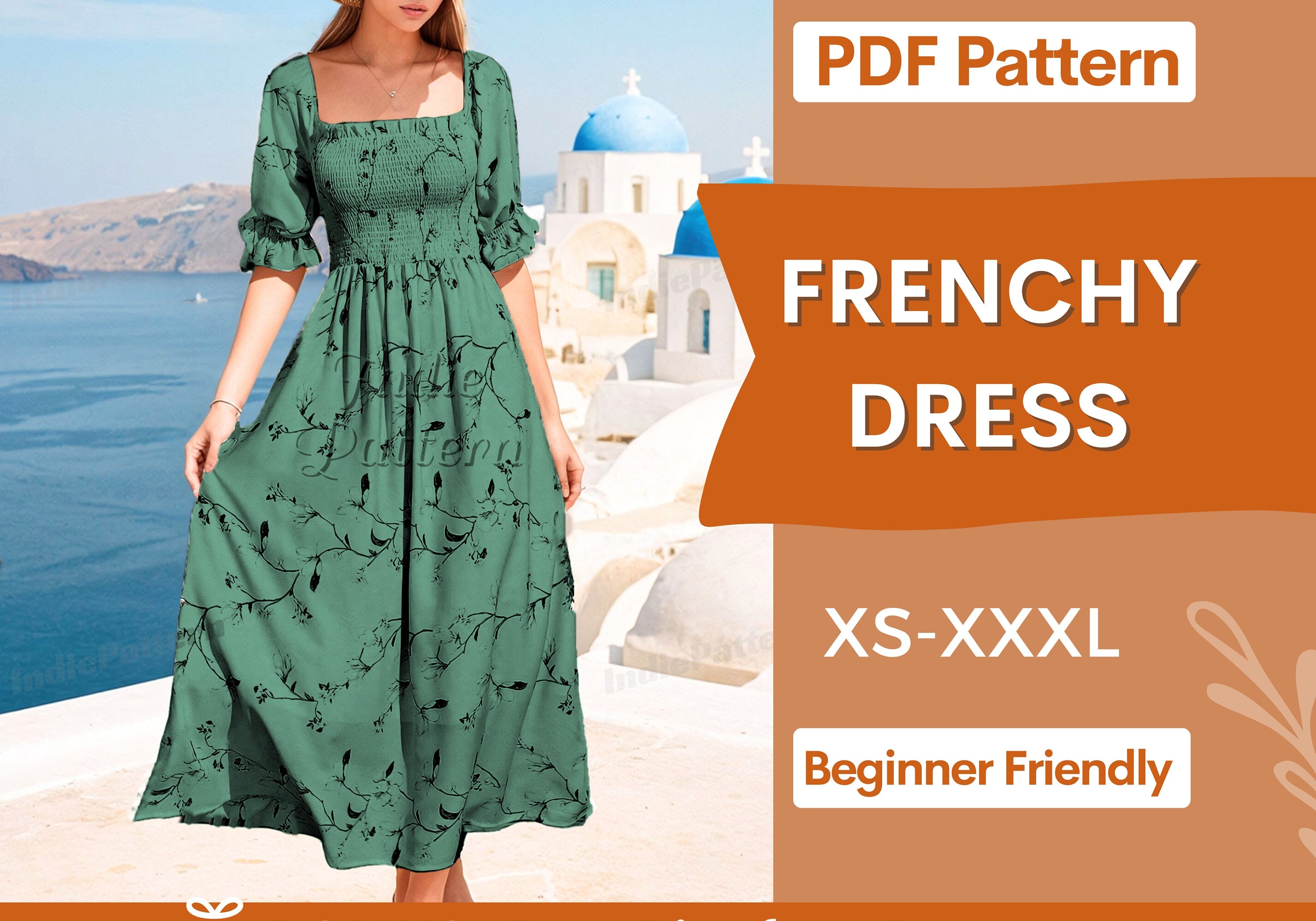 Frenchy Dress at Indie Pattern in USA
