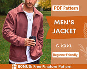 MEN'S JACKET at Indie Pattern in USA
