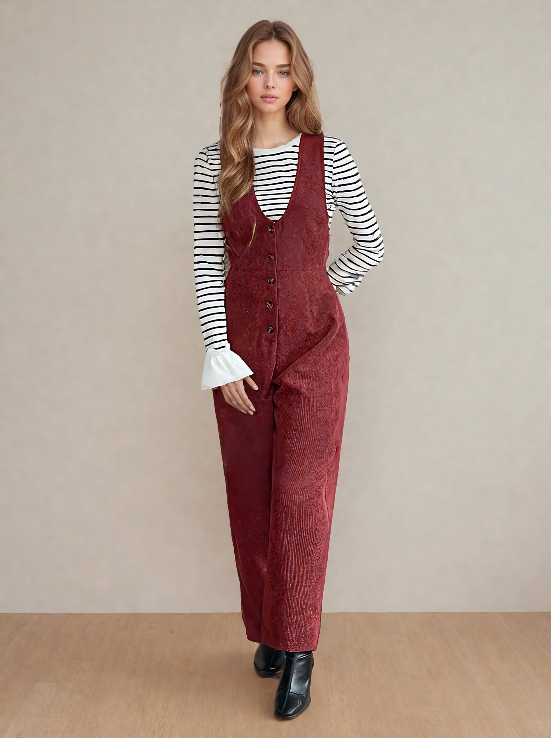 V-Neck Jumpsuit at Indie Pattern in USA
