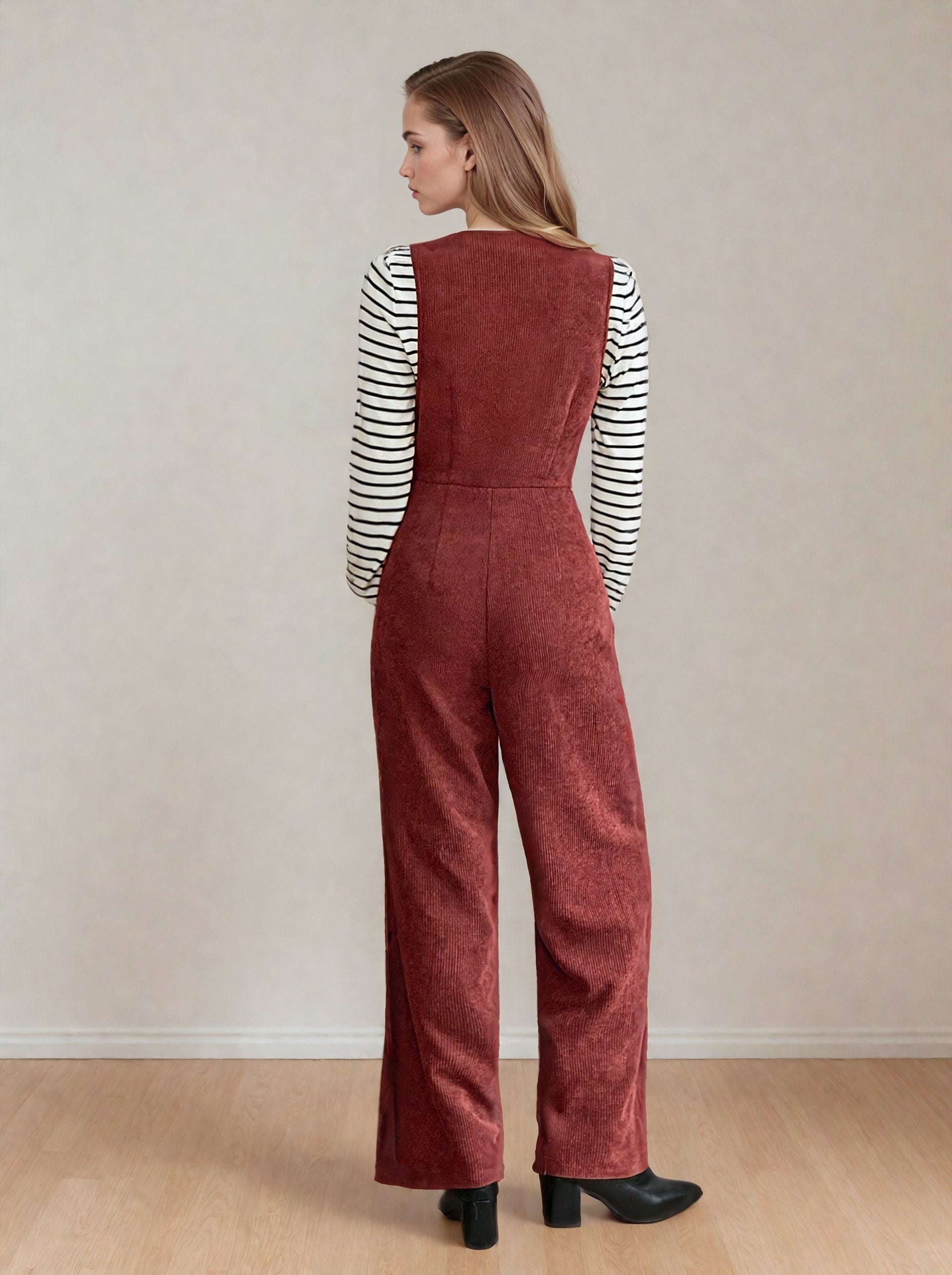V-Neck Jumpsuit at Indie Pattern in USA
