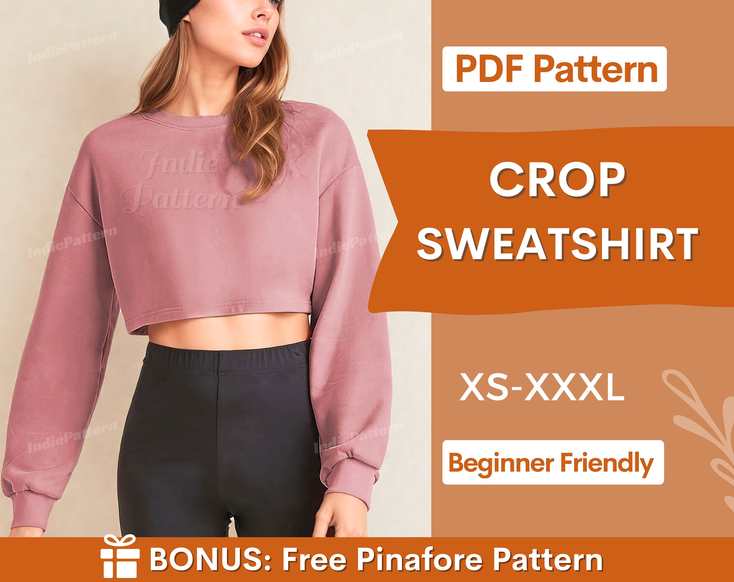 crop sweatshirt at indie pattern in USA