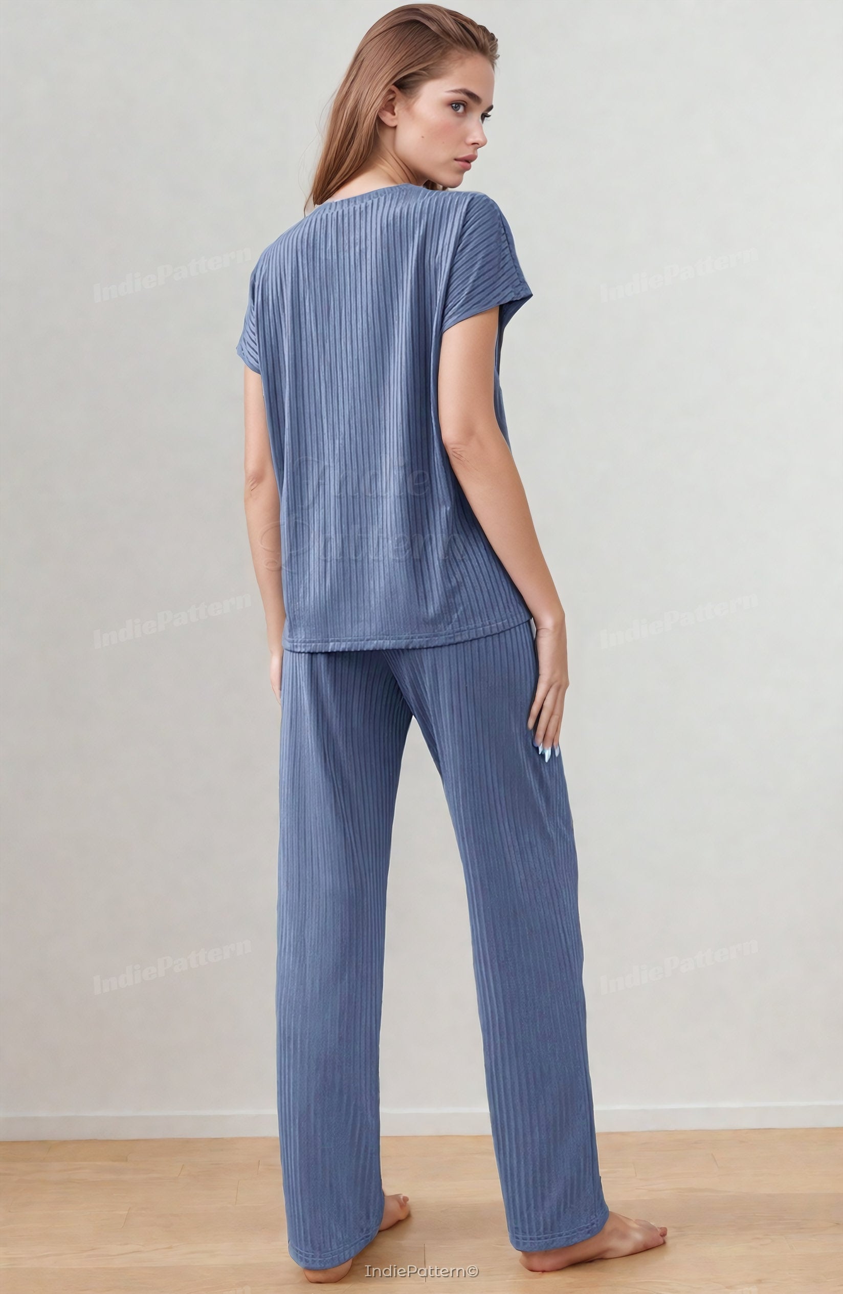 Women’s Pajama Set Sewing Pattern - Sleepwear Design