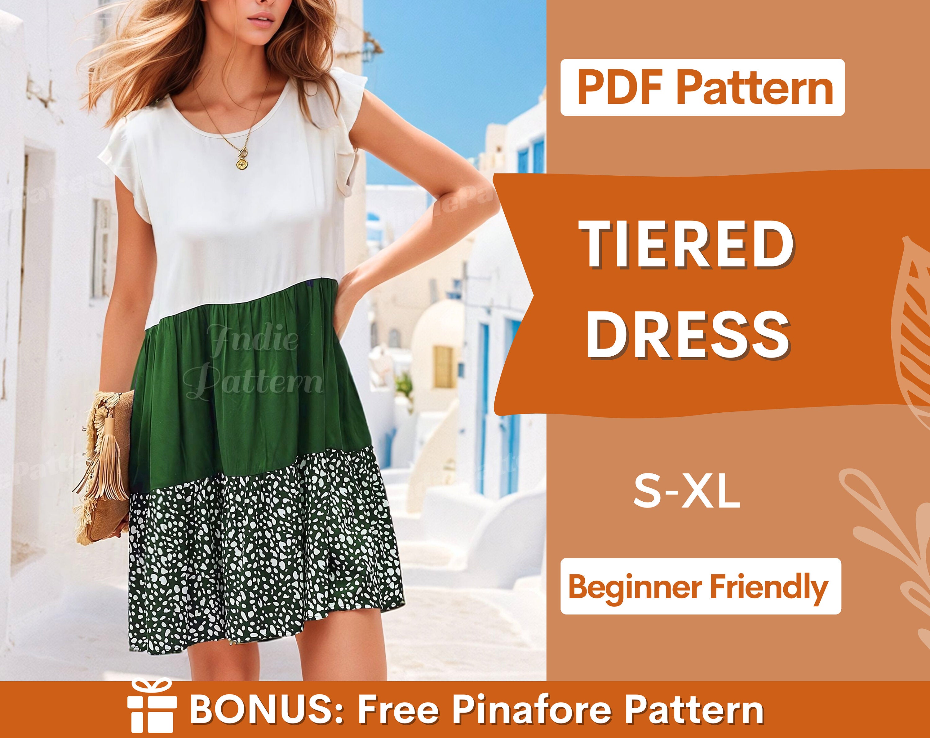 Tiered Dress at Indie Pattern in USA
