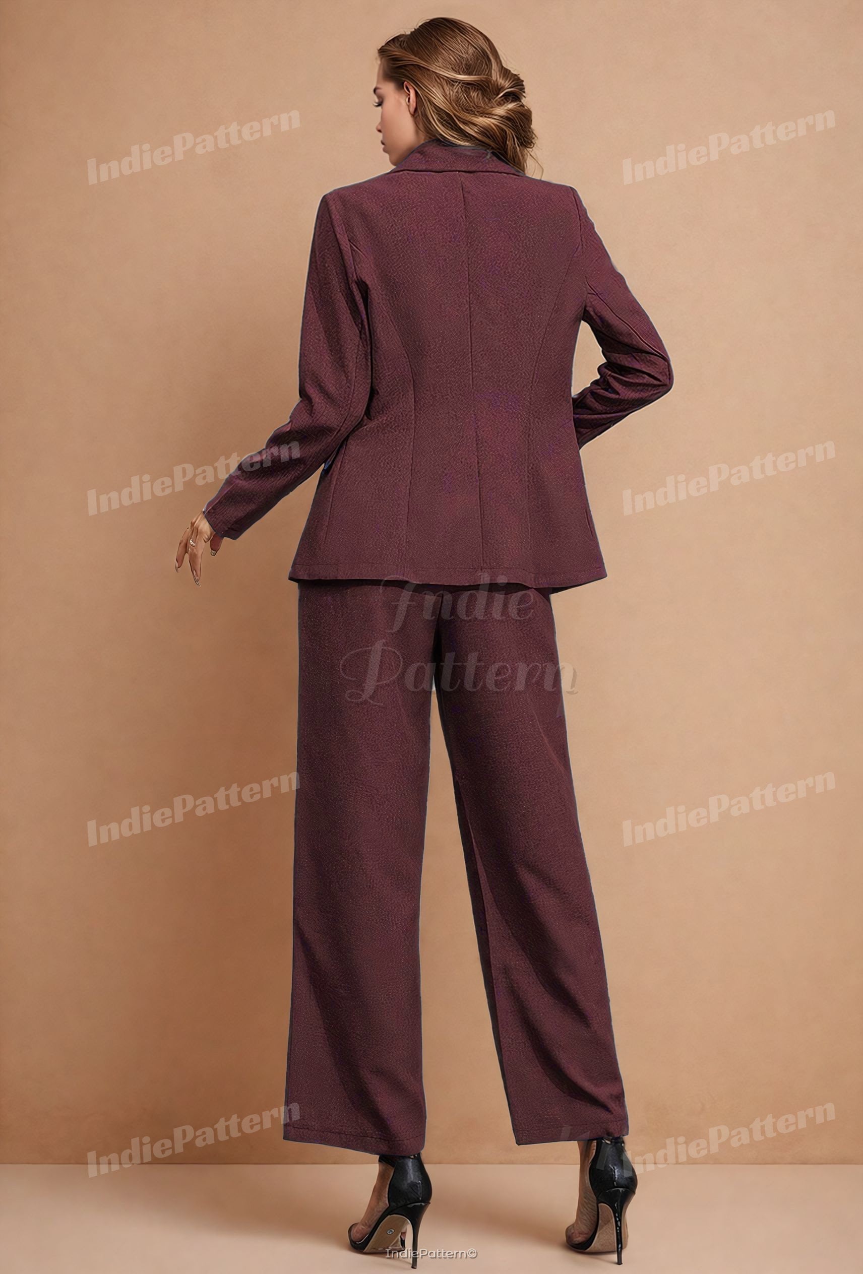 Suit Set Sewing Pattern | Blazer Sewing Pattern | Pants Pattern Women | Suit Pants Pattern |  Women Sewing Pattern | Suit Patterns Women