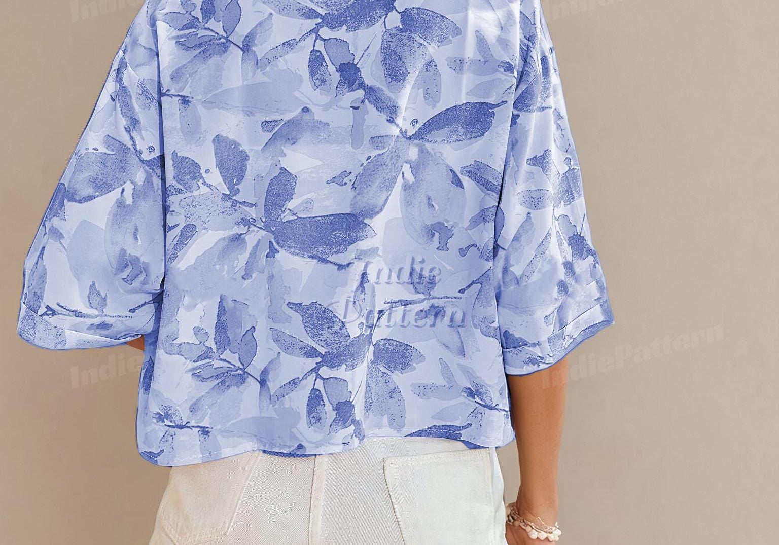Crop shirt at indie pattern in USA