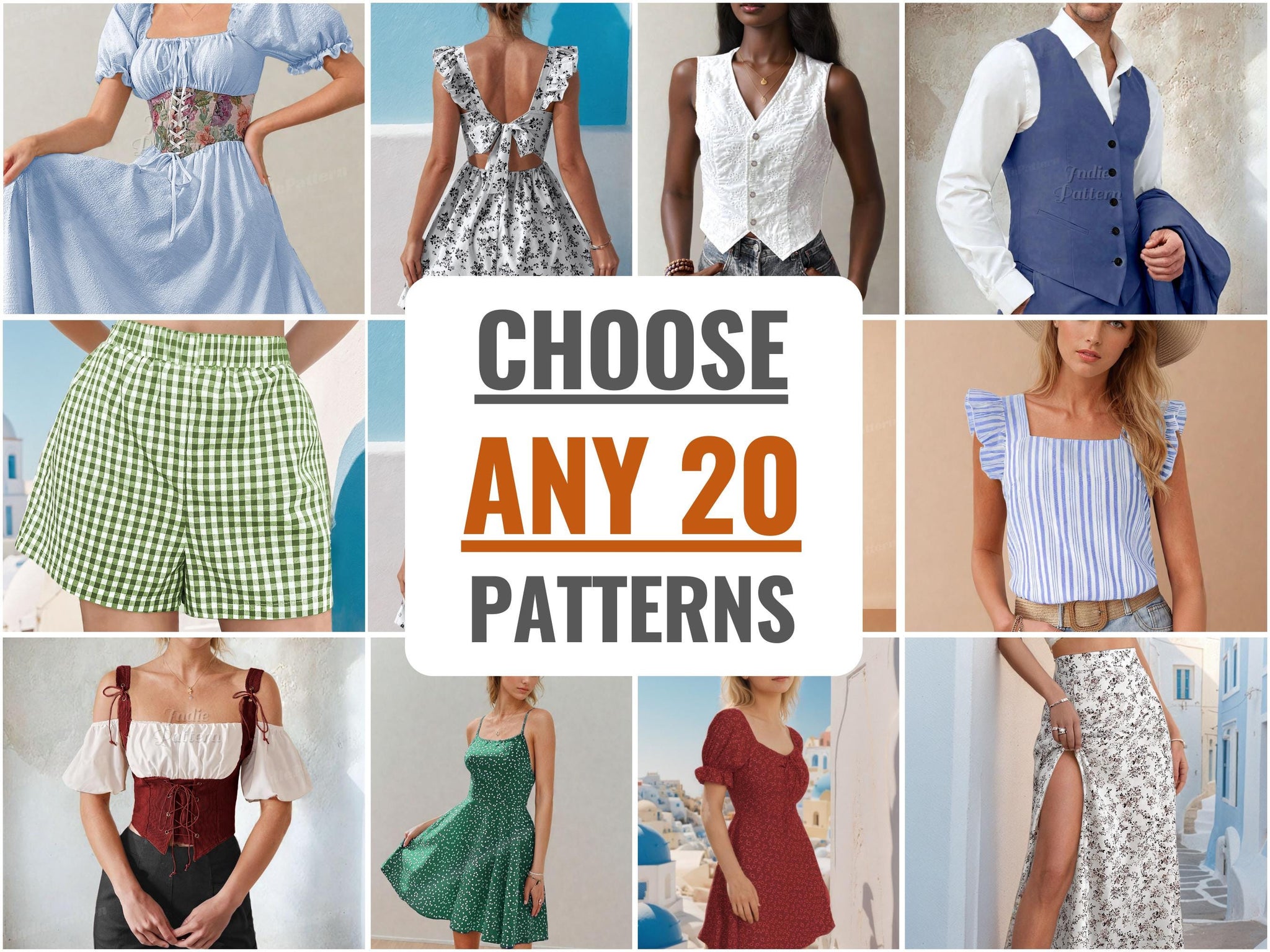 CHOOSE ANY PATTERNS AT INDIE PATTERN IN USA