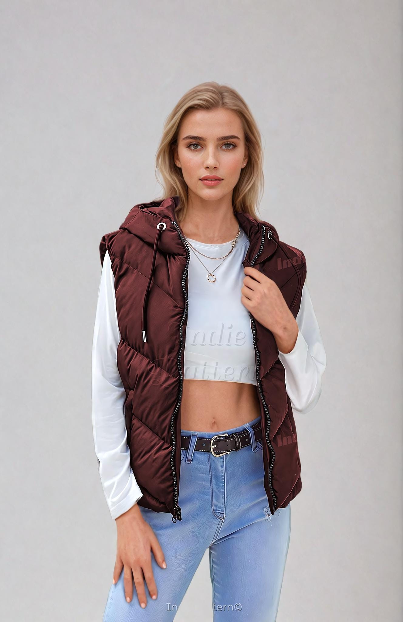 puffer vest at indie pattern in USA