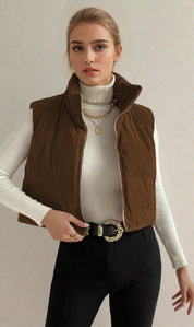 Puffer Vest Pattern | Crop Puffer Vest | Coat Pattern | Sewing Pattern Puffer Vest | Coat Sewing Pattern, Vest Jacket Coat Pattern Women