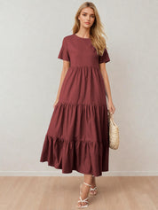 Tiered dress Indie Pattern in USA
