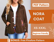 nora coat at indie pattern in USA