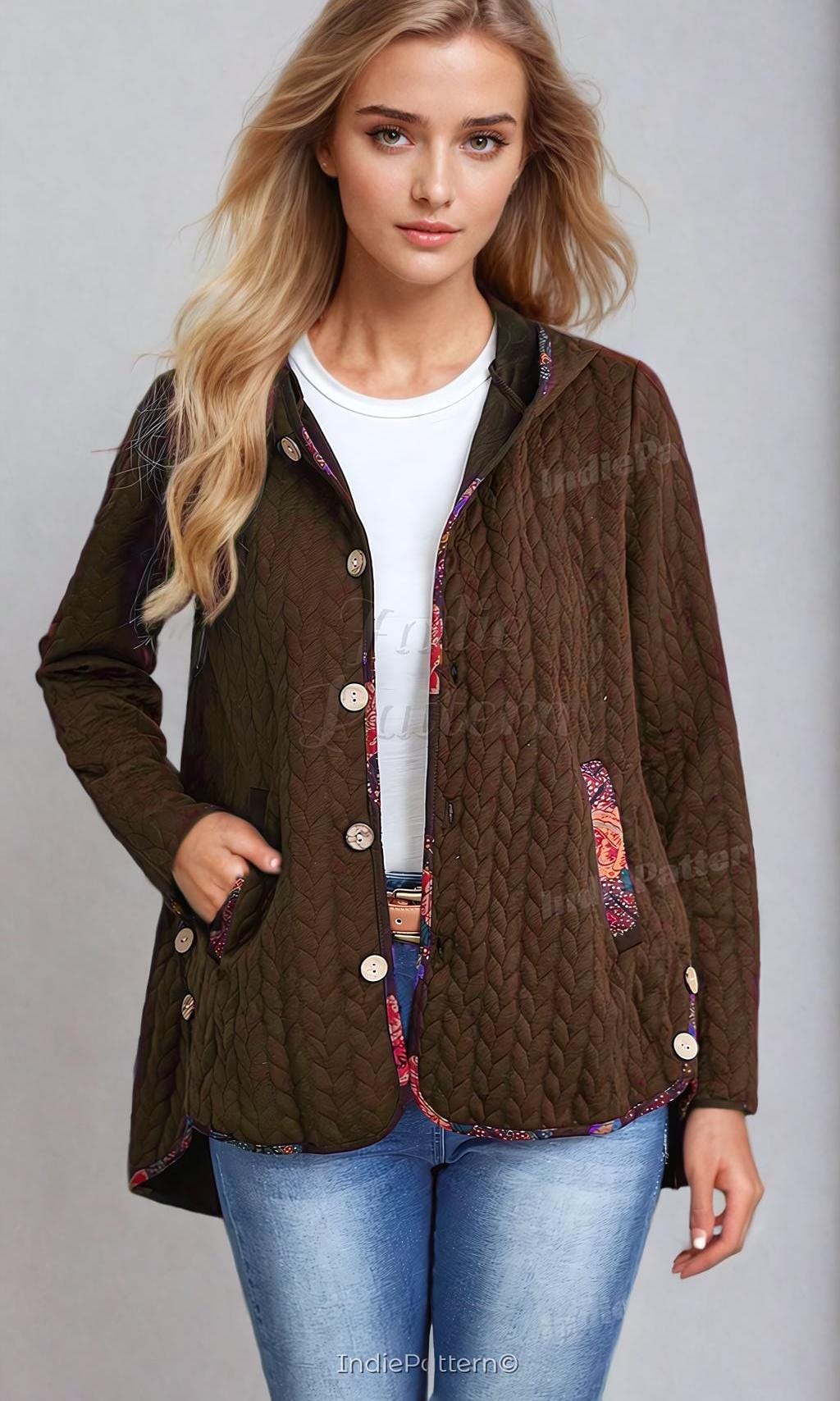 nora coat at indie pattern in USA